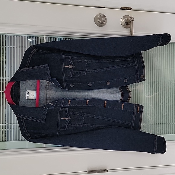 Old Navy Jackets & Blazers - Old Navy Dark Wash Denim Trucker Jacket Women's Sz L